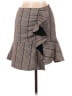 Assorted Brands Plaid Brown Formal Skirt Size M - photo 1