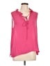 L'Agence 100% Silk Pink Blouse Size 10 - photo 1