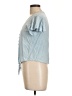 Sim & Sam 100% Rayon Blue Short Sleeve Top Size L - photo 5