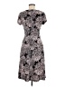 Connected Apparel Print Gray Cocktail Dress Size 8 - photo 2