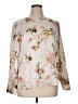 Vince Camuto 100% Polyester Floral Ivory Long Sleeve Blouse Size XL - photo 1