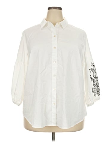 J.Jill 3/4 Sleeve Button-Down Shirt (view 1)