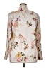 Vince Camuto 100% Polyester Floral Ivory Long Sleeve Blouse Size XL - photo 2