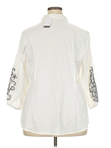 J.Jill 3/4 Sleeve Button-Down Shirt (view 2)