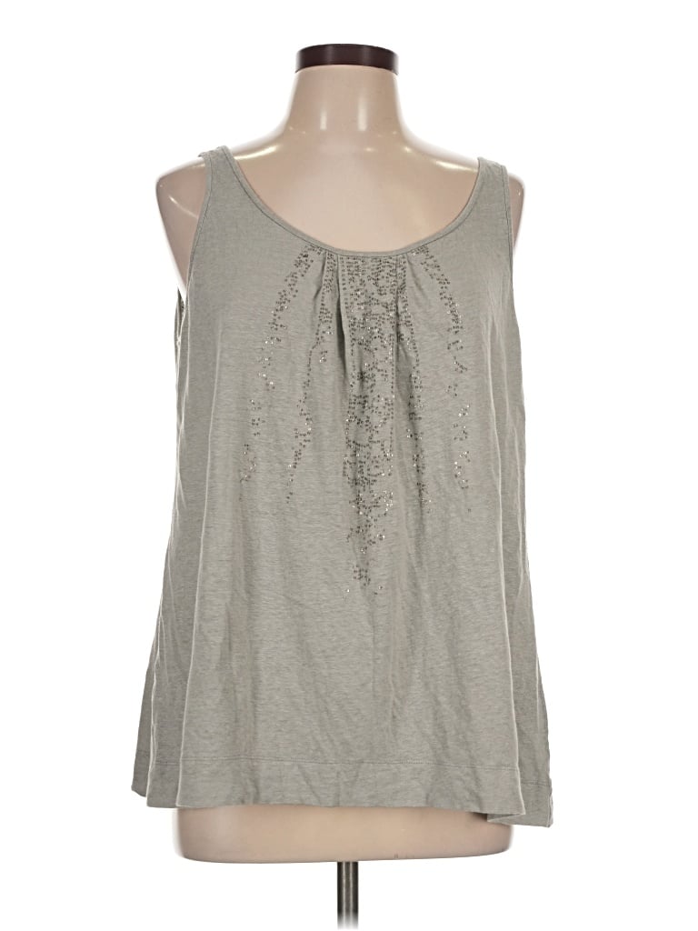 Pre-owned Eileen Fisher Sleeveless Blouse In Gray