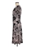 Connected Apparel Print Gray Cocktail Dress Size 8 - photo 5