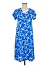 Assorted Brands Print Blue Casual Dress Size M - photo 1