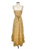 No Boundaries 100% Polyester Paisley Yellow Casual Dress Size XS - photo 2