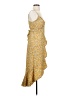 No Boundaries 100% Polyester Paisley Yellow Casual Dress Size XS - photo 4