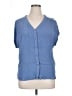 Orvis 100% Rayon Blue Short Sleeve Blouse Size XL - photo 1