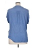 Orvis 100% Rayon Blue Short Sleeve Blouse Size XL - photo 2