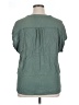 Orvis 100% Rayon Green Short Sleeve Blouse Size XL - photo 2