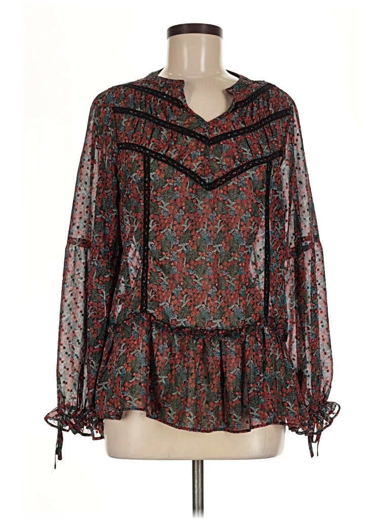 Pre-owned Matilda Jane Long Sleeve T-shirt In Red