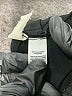 Ann Taylor LOFT 100% Polyester Solid Black Track Pants Size 4 - photo 8