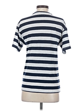 Madewell Linen-Blend Crewneck Oversized Tee in Stripe (view 2)