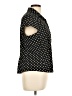 DressBarn Polka Dots Black Short Sleeve Blouse Size XL - photo 4