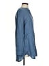 Sigrid Olsen 100% Linen Blue Long Sleeve Blouse Size S - photo 4