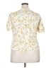 Assorted Brands Floral Yellow Short Sleeve Blouse Size 2X - photo 2