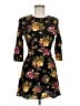 Zara Basic Floral Black Casual Dress Size M - photo 1