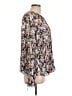 BCBGMAXAZRIA 100% Polyester Silver Long Sleeve Blouse Size L - photo 4