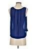 Chloe K 100% Polyester Blue Sleeveless Blouse Size S - photo 2