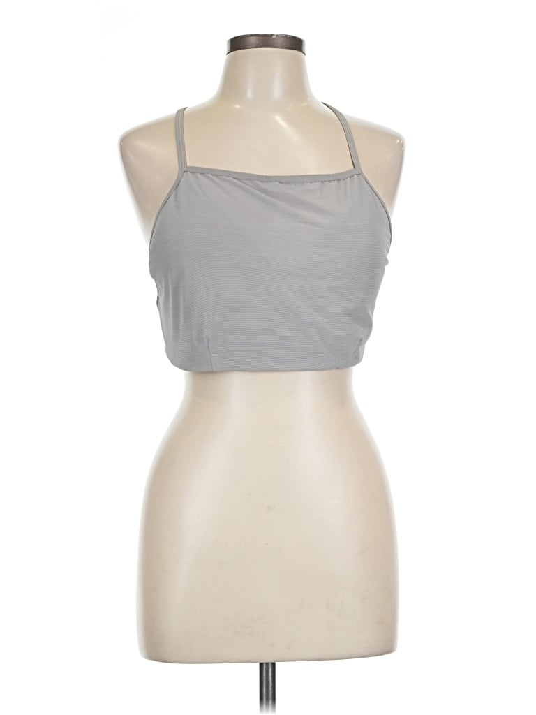 Pre-owned Prana Tank Top Gray Halter Neckline Tops