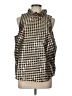 J.Crew Houndstooth Silver Sleeveless Blouse Size L - photo 1