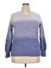 Gloria Vanderbilt Color Block Blue Pullover Sweater Size XXL - photo 1