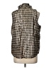 J.Crew Houndstooth Silver Sleeveless Blouse Size L - photo 2