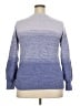 Gloria Vanderbilt Color Block Blue Pullover Sweater Size XXL - photo 2