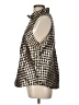 J.Crew Houndstooth Silver Sleeveless Blouse Size L - photo 5