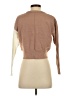 Poof! Color Block Tan Turtleneck Sweater Size S - photo 2