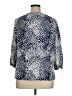 Talbots 100% Rayon Blue 3/4 Sleeve Blouse Size XL - photo 2