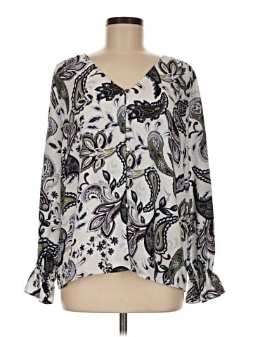 Ann Taylor LOFT Outlet Long Sleeve Blouse (view 1)