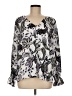 Ann Taylor LOFT Outlet 100% Polyester Silver Long Sleeve Blouse Size M - photo 1