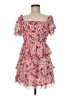 Thirty/Thirty 100% Polyester Floral Pink Cocktail Dress Size M - photo 1