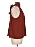 Nine West 100% Polyester Burgundy Sleeveless Blouse Size L (petite) - photo 4