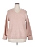 Nine West Solid Pink Pullover Sweater Size XXL - photo 1