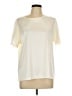 Blair 100% Polyester Ivory Short Sleeve Top Size L - photo 1