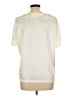 Blair 100% Polyester Ivory Short Sleeve Top Size L - photo 2