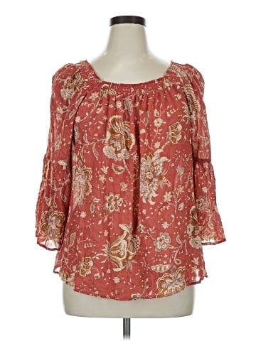 Chaps 3/4 Sleeve Blouse (view 1)