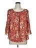 Chaps 100% Cotton Red 3/4 Sleeve Blouse Size XL - photo 1
