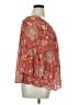 Chaps 100% Cotton Red 3/4 Sleeve Blouse Size XL - photo 4
