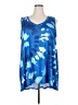 Lularoe Tie-dye Blue Sleeveless T-Shirt Size 2X (22/24) - photo 1