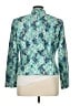 Kasper 100% Polyester Print Teal Blazer Size 16 - photo 2