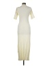 Unbranded 100% Polyester Ivory Casual Dress Size M - photo 2