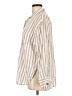 Old Navy Stripes Ivory Long Sleeve Button-Down Shirt Size L - photo 5