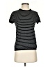 PREMISE Stripes Black Short Sleeve Turtleneck Size S - photo 1