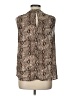 Pale Sky 100% Polyester Brown Sleeveless Blouse Size L - photo 2