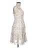 Unbranded 100% Polyester Ivory Cocktail Dress Size M - photo 4